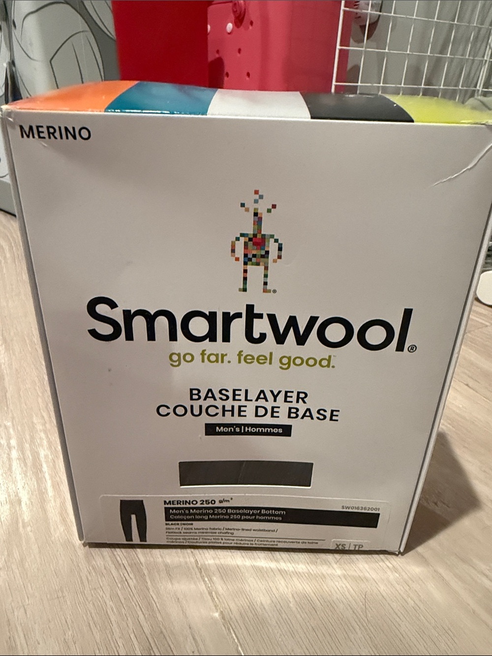 NWT Smartwool Merino 250 Base Layer Bottom Men’s XS Black 100% Merino Wool
